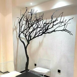 干树枝造景树枝许愿树枯树原木树枝万圣节室内圣诞