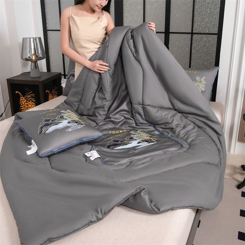 a类母婴级 国风/长绒棉抱枕车用被子两用二合一午睡枕头沙发靠枕