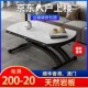 小户型升降茶几餐桌两用简约现代多功能折叠伸缩圆形钢化玻璃茶桌