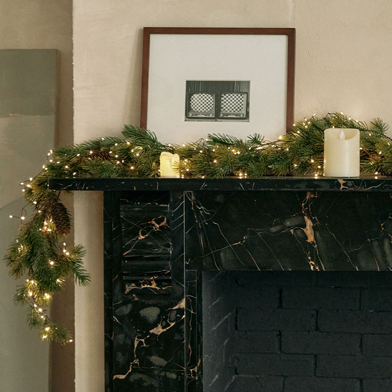 2024圣诞装饰节日场景氛围diy小型摆件布置藤条挂饰桌面装扮用品