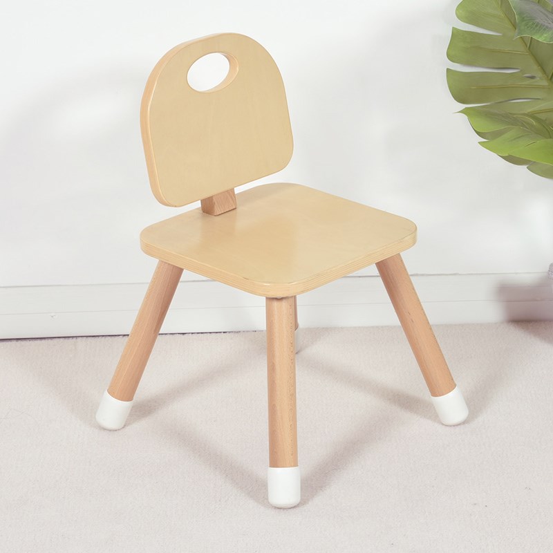 儿童桦木小方椅简约座凳幼儿园早教学习座椅长方形幼儿宝宝小椅子