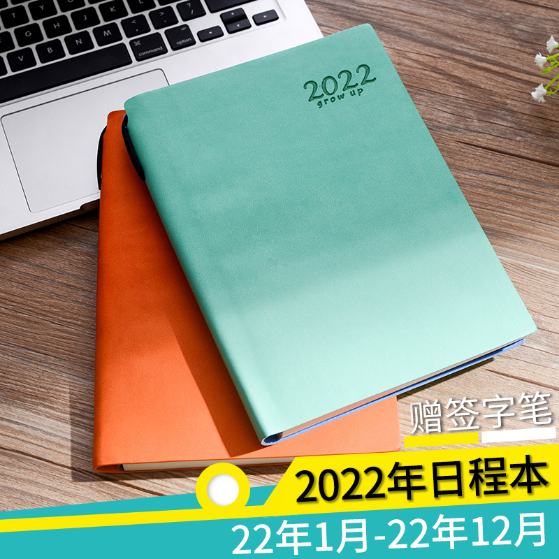 2022年每日计划表工作日程本一日一页365天带日期时间管理周日历