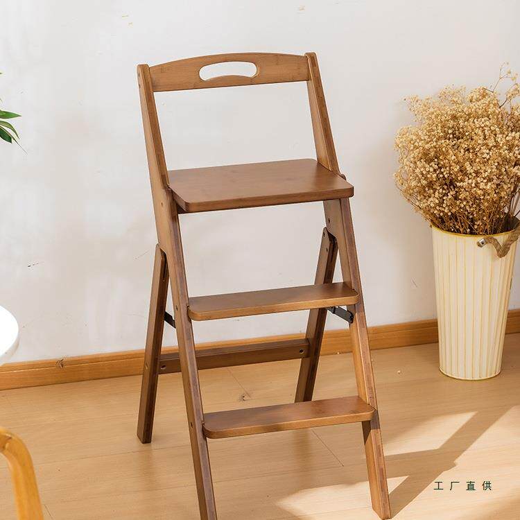 折叠梯F986SM99椅宝宝餐椅加高背吧台椅子步靠梯凳厨房高凳椅简约