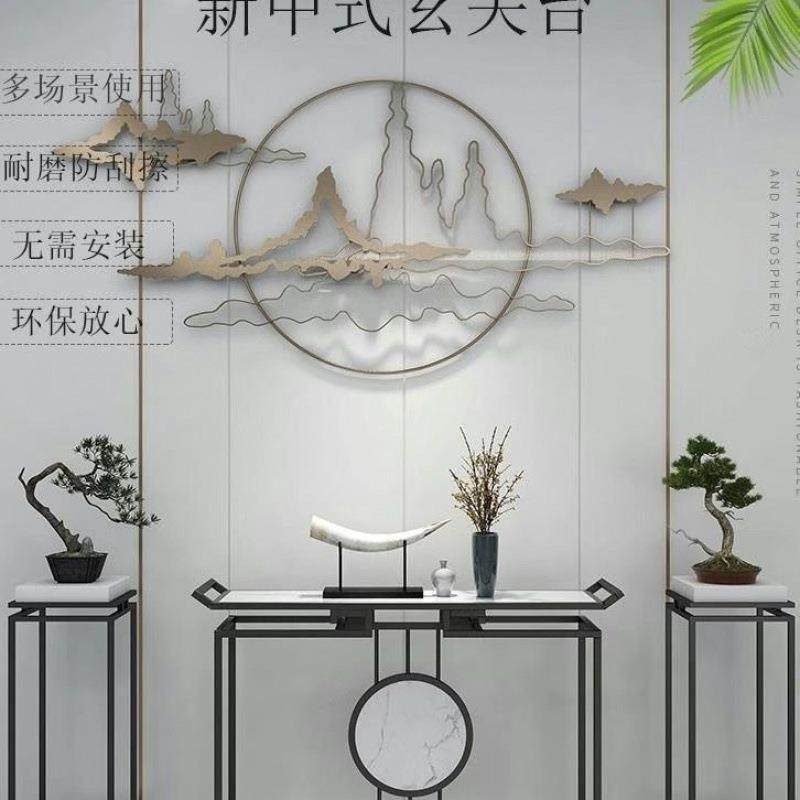 大理条玄关桌新中式客厅入户轻奢案供HTZ桌墙端景台靠铁艺石玄关,鲜花速递/花卉仿真/绿植园艺,其它园艺用品,淘宝优惠券,粉丝福利购,淘宝优惠卷