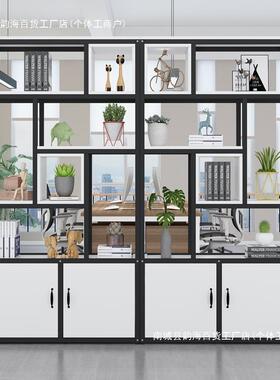 屏风客厅隔柜工断业其他FXE现代简约铁物艺置办公室架木质书柜包