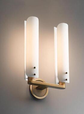 直销2019新厅轻奢全铜壁品灯后简现代客过道走廊卧室床TS115头约