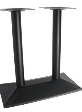 简约铸铁脚板加JST-TJ-0厚铁板餐台脚斜面底钢圆形桌底桌座架