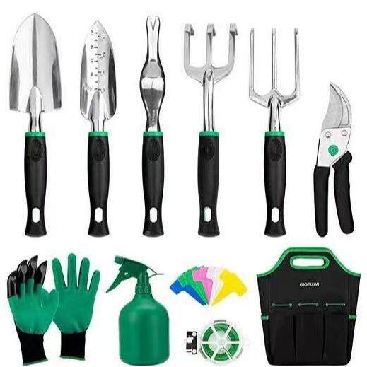 热销艺工具园林工具套铝合金锈钢不塑胶手柄装ESD护膝工园具包