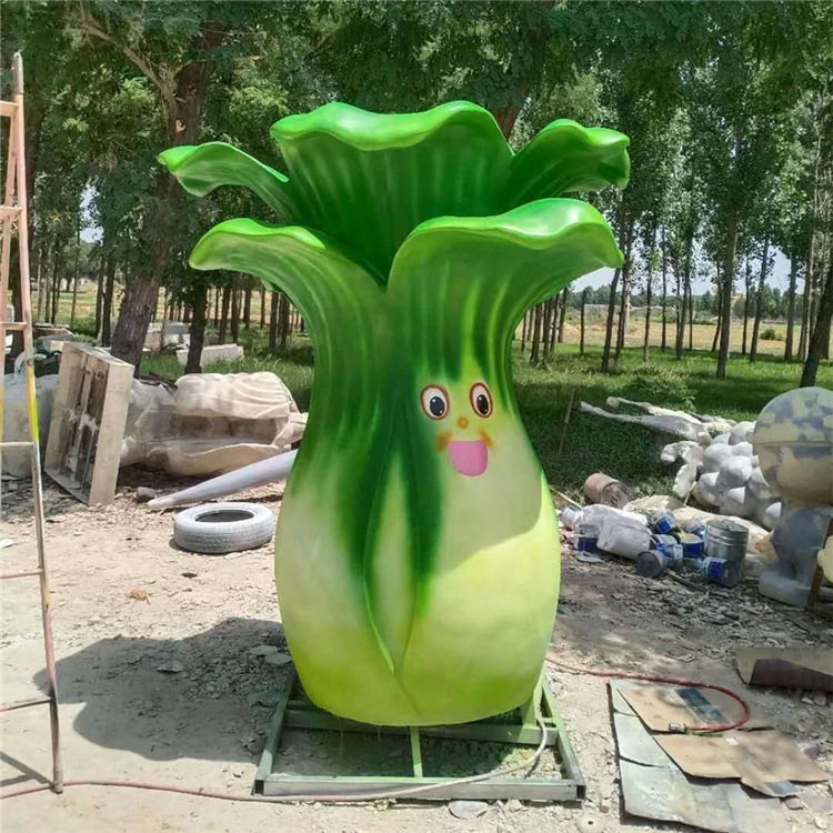 户外大型玻璃钢白菜雕塑现货