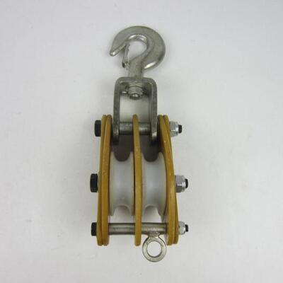 铝合门滑车022.5T电力施工起开重放线工金具单滑轮挂钩式滑子