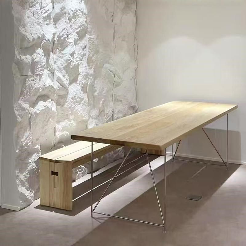 侘寂风工作会议桌长桌创意设计感办公桌书桌简约现代实木餐桌茶桌,商业/办公家具,会议桌,淘宝优惠券,粉丝福利购,淘宝优惠卷