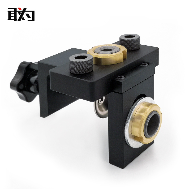 木工二合一三合一打孔定位器木工工具板式家具打孔器连接件开孔器