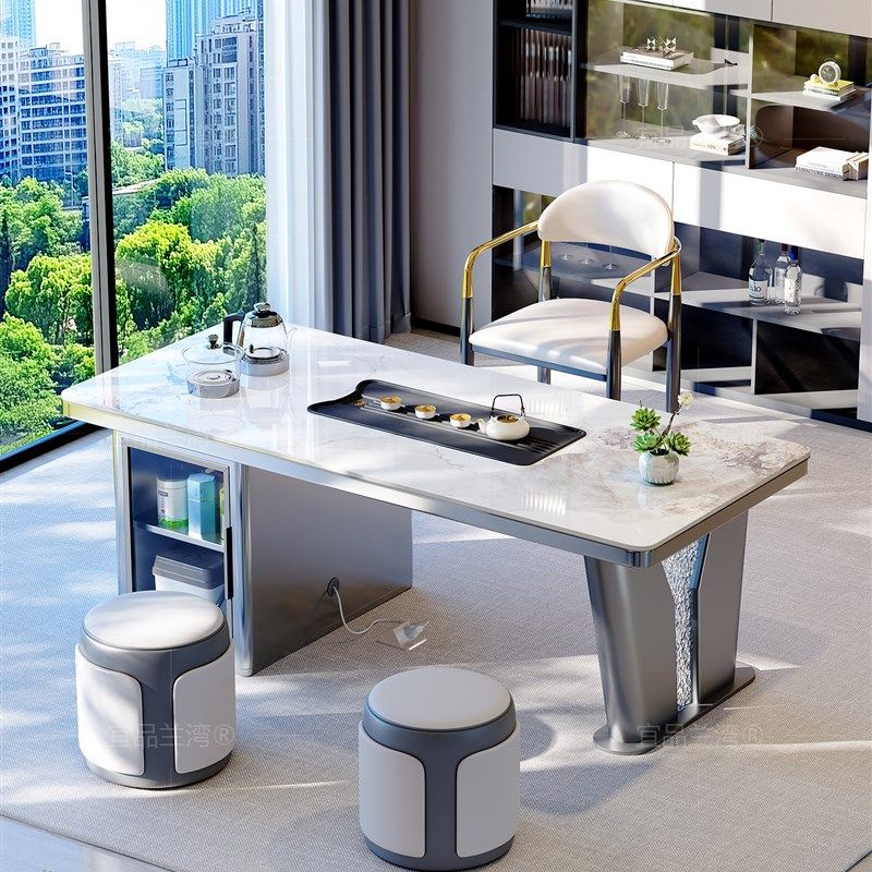 2025新款高端岩板茶桌烧水壶一体嵌入式茶具一整套家用阳台泡茶台,住宅家具,家用茶台/茶桌,淘宝优惠券,粉丝福利购,淘宝优惠卷