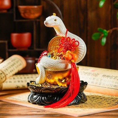 柳像体白蟒灵蛇神像招财摆件常长柳先娘娘生肖佛堂吉祥物家居饰品