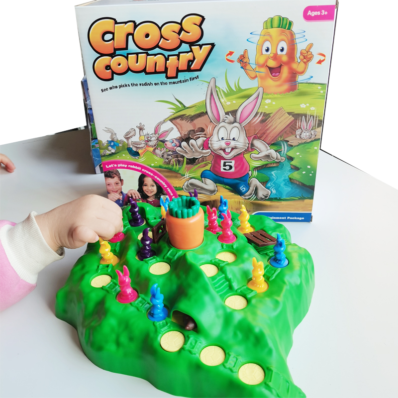兔子陷阱儿童大冒险保卫罗卜越野赛趣味跳棋亲子多人互动桌游3岁+