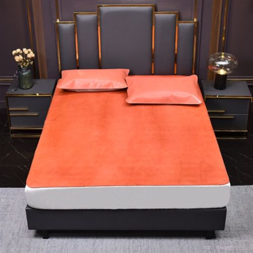 头层牛皮席清水席真皮水牛皮高端头层水牛皮床席三件套1.8米软席