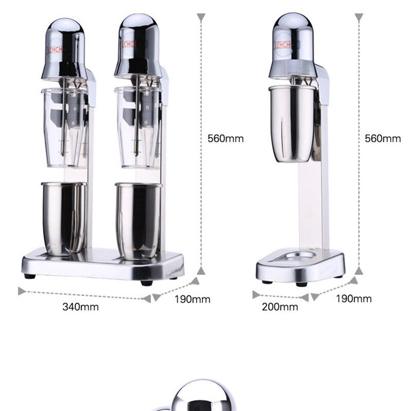 LEHEHE乐呵呵单头电动奶昔机奶茶店水吧商用奶盖搅拌机杯