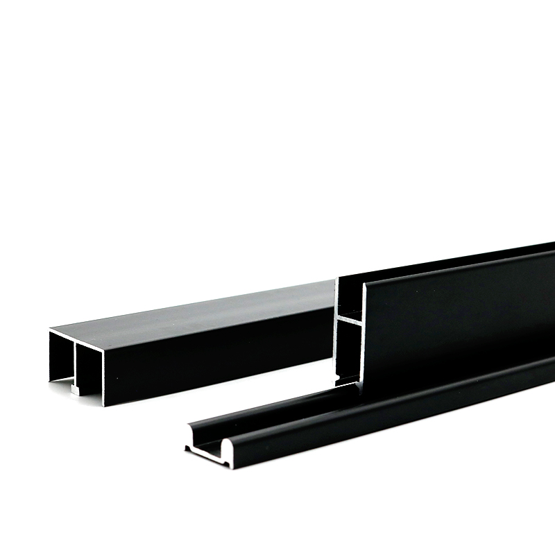 黑色8mm三件 上下移门轨道展示柜门 玻璃推拉吊滑 推拉门配件轮