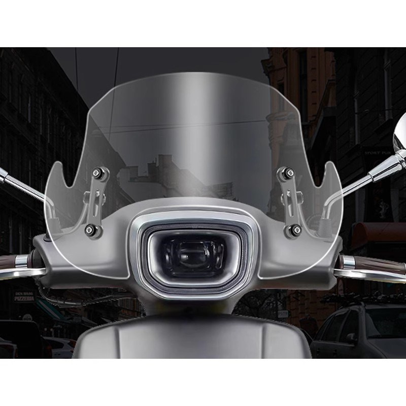 适用南方梦拉丽莎飞戈150前挡风玻璃改装配件风挡加高 加厚