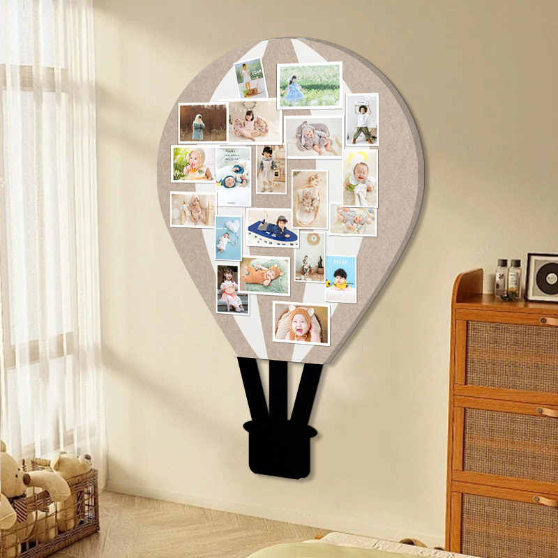 定制毛毡板软木板照片墙留言板房间装饰背景板拍立得相片墙客厅高