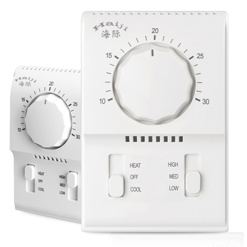 海际电工 BC108机械式旋钮温控器 中央空调风机盘管控制开关面板