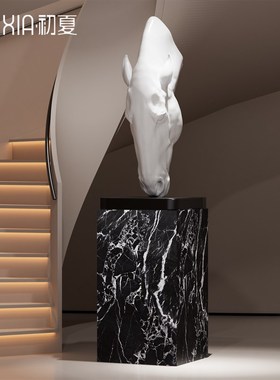 马头雕塑大型落地摆件酒店大堂走廊样品屋展示中心大厅会所别墅客