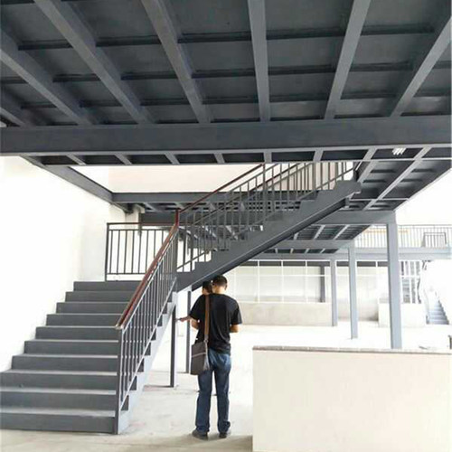 广州钢结构搭建复式阁楼室内外二层钢筋混凝土钢槽工字钢隔层楼梯