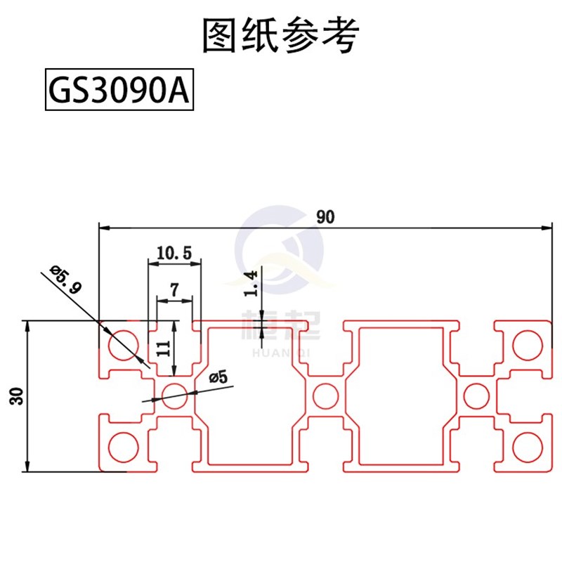工业铝型材国标3090铝合金工作台铝材框架流水线自动化设备框架