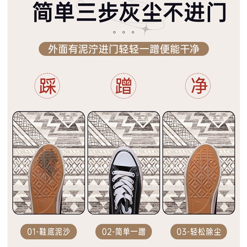 出入平安门垫入户门前地垫玄关走廊门口进门除尘垫子门外防滑地毯