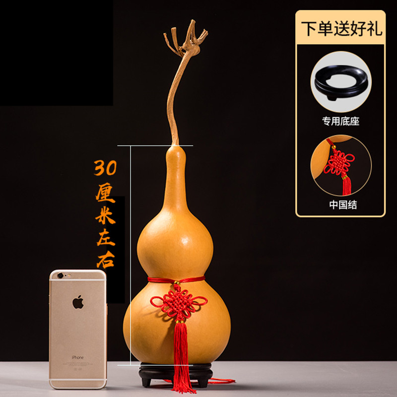 精选文玩特大中小号天然真木胡葫芦摆件挂件带龙头不开口家居礼品
