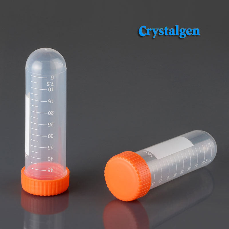 CG圆底塑料离心管50ml灭菌ep管刻度无菌试管25支/包23-2261科晶