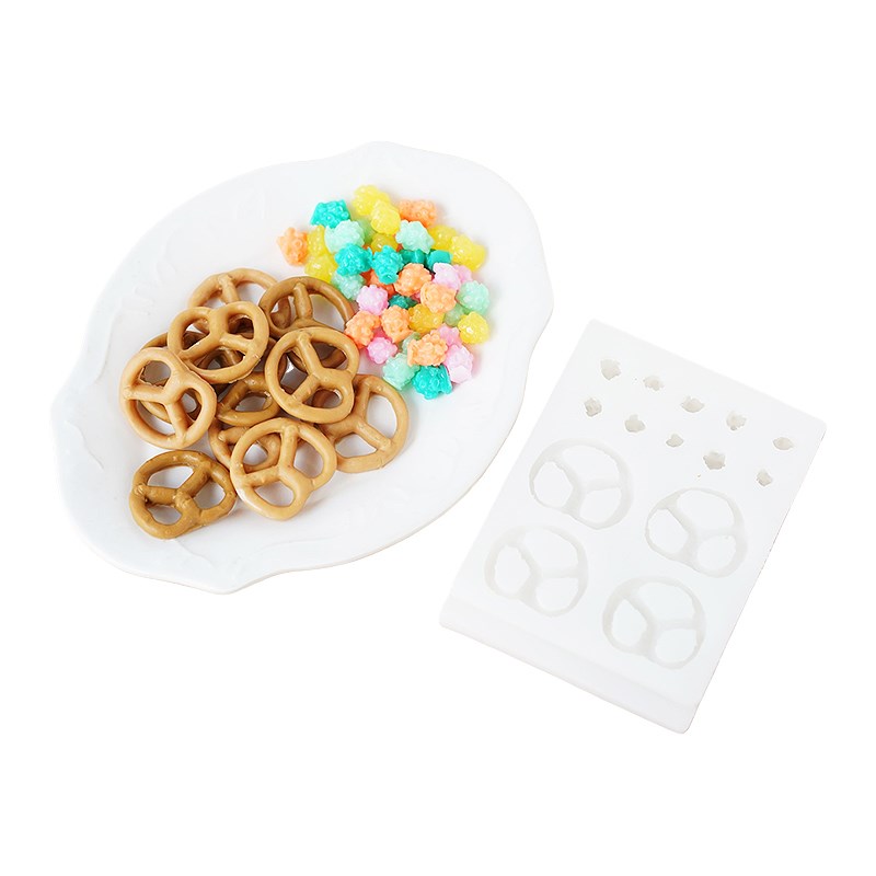 碱水结金平糖星星糖硅胶模具 DIY甜品香薰蜡烛饼干装饰创意烘焙