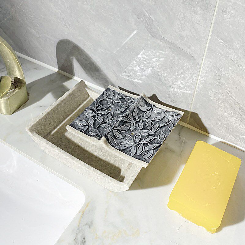 漱格香皂盘双层沥水创意家用肥皂盒高档卫生间免打孔浴室洗衣皂碟