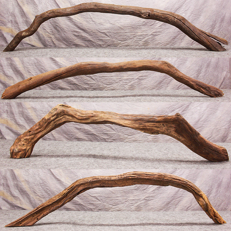 紫柚木沉木南美缸大号拱桥鱼缸造景木头大型拱形成品免煮装饰枝条