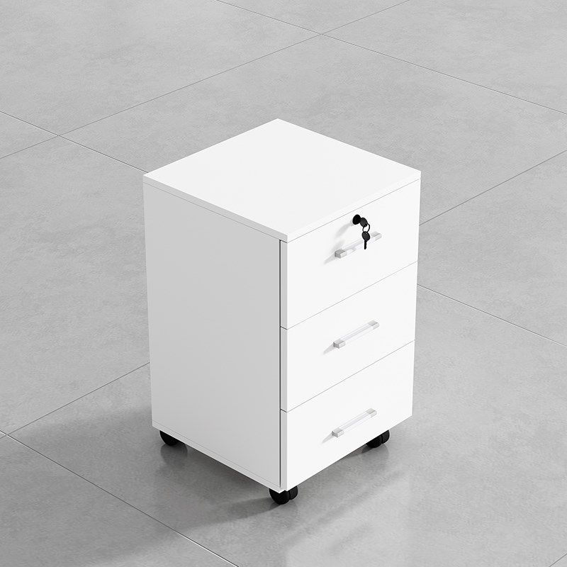 办公室办公桌文件柜简约现代落地带锁柜子