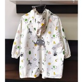 日系轻薄速干透气儿童雨衣防暴雨男女幼儿园防水雨披小学生书包位