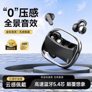 蓝牙耳机2026新款两对二合一运动超长续航男无线半入耳耳夹式耳机