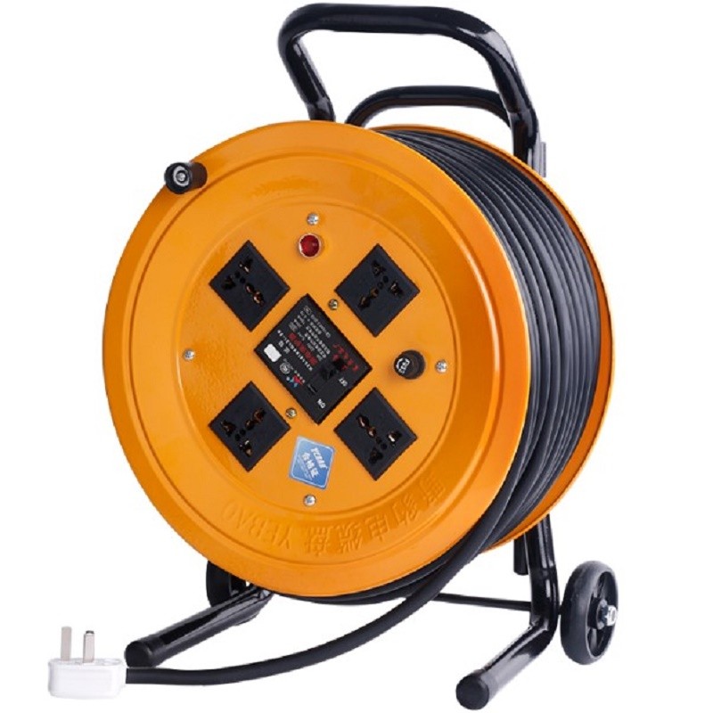 寻梦电缆盘卷拖线盘排插座带线轮车收绕卷线器接线板线轴空盘米