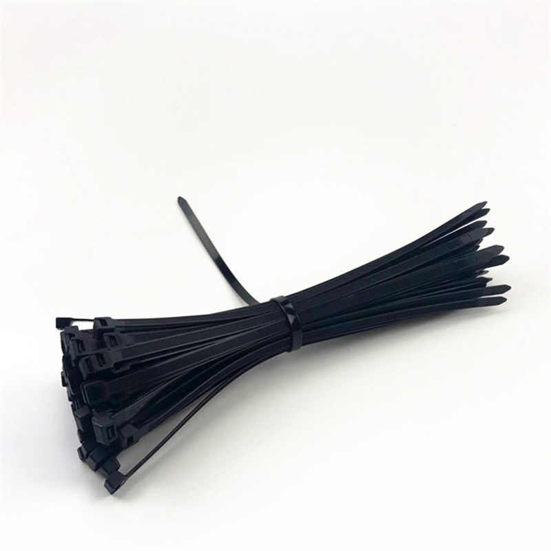 国标黑色白色8*0自锁式塑料尼龙扎带8x0宽足7.mm数量100条