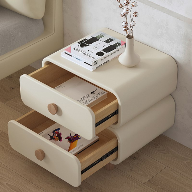 智能床头柜充电多功能密码指纹解锁简约现代保险柜实木卧室床边柜