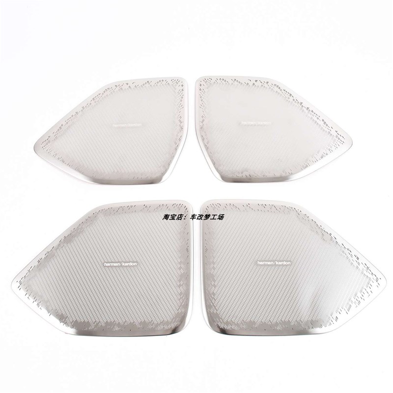 适用于23款长城高山内饰改装车门喇叭罩不锈钢音响框专用防护装饰