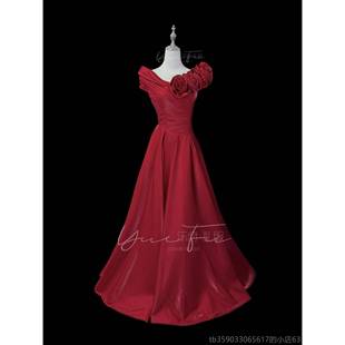 正品瑰人生｜乐府礼服5年红2色赛缎面两穿裙声乐独唱比艺考美声玫