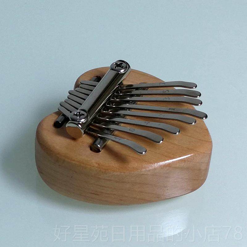 高档小拇女指琴8音迷你mii卡儿林巴n琴手指琴水晶透明便携生童初