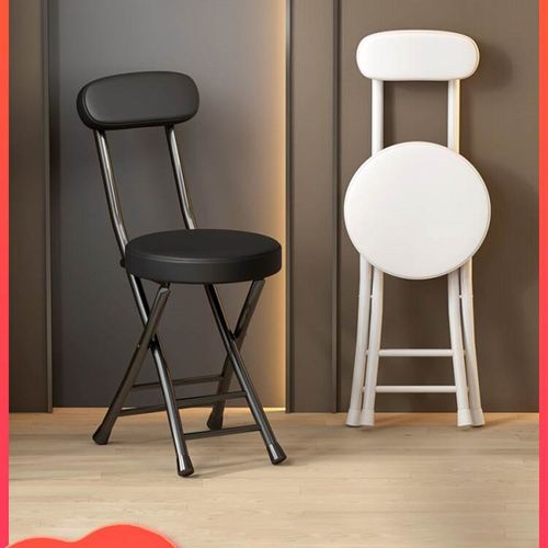 折叠椅子家用高餐椅餐桌凳小板凳圆凳宿舍简易凳子简约便携靠背椅