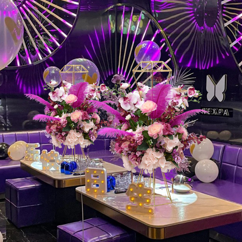 KTV仿真桌花假花婚庆道具酒吧酒店餐厅路引装饰宴会主桌花摆件