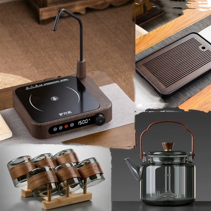 炉元素自动上水电陶炉茶炉迷你小型煮茶器家用智能抽水电热炉套装