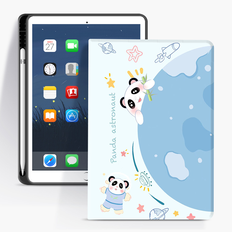 2022iPd保护10.2英寸第九代平板10带笔槽保护壳ipd9卡通ipi可爱pd