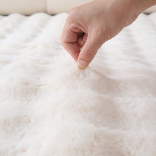 2023新款仿兔毛地毯加厚长毛绒地垫客厅床边飘窗沙发卧室满铺防滑