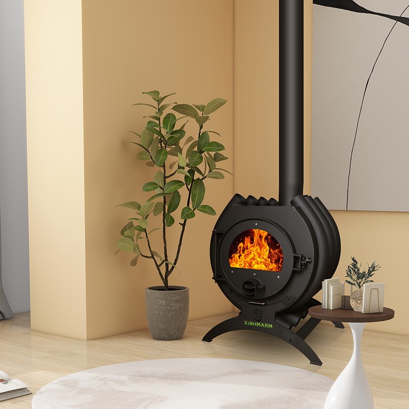 昕玛农村木柴壁炉冬天农村别墅民宿取暖器家用室内烤火炉真火壁炉