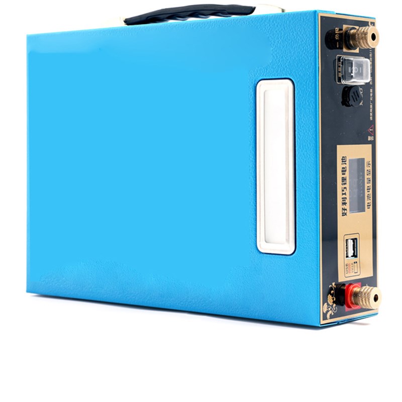 V锂电池外壳总成配件18聚合物铁锂防水电池瓶盒合箱子免焊接